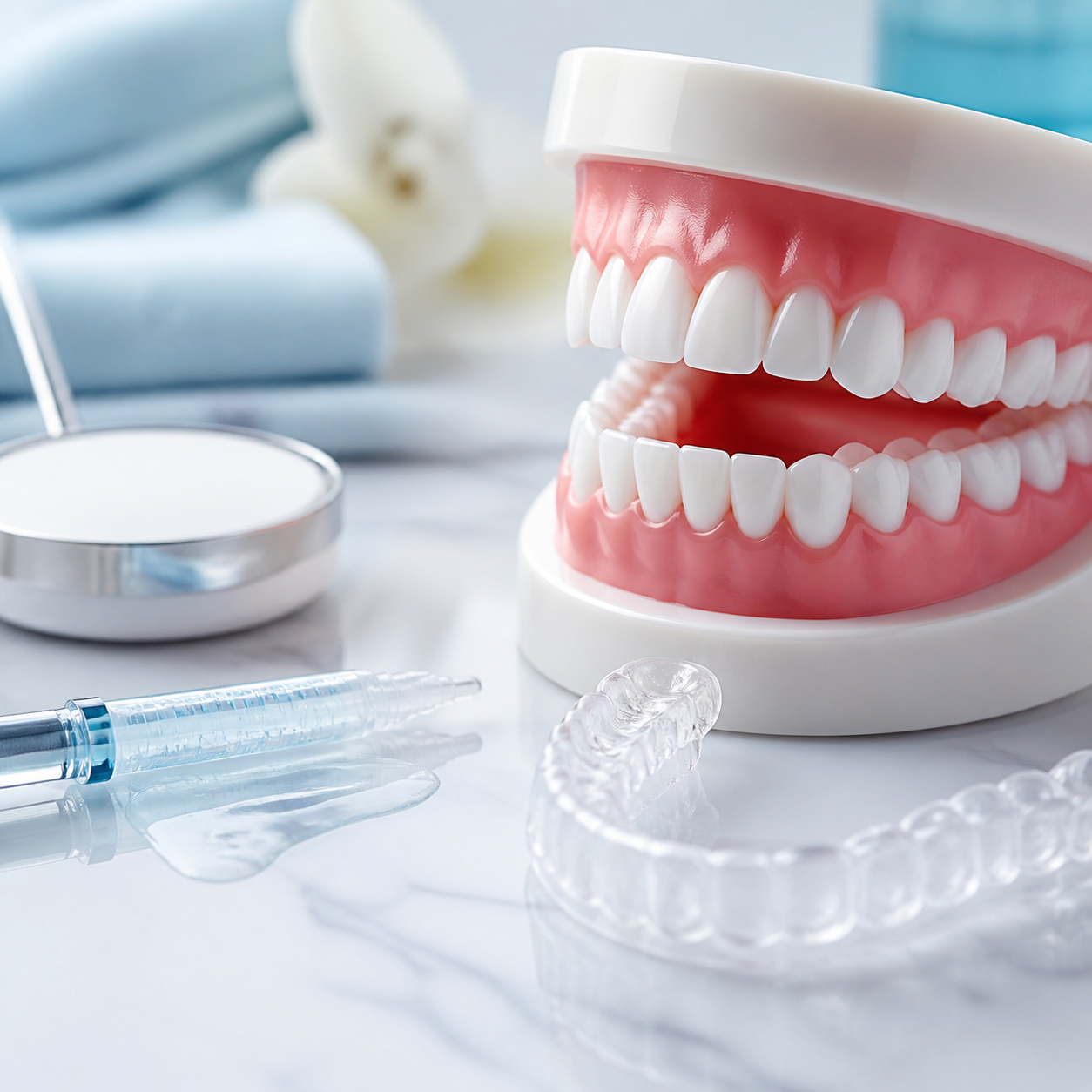 Teeth whitening service in family dentistry
