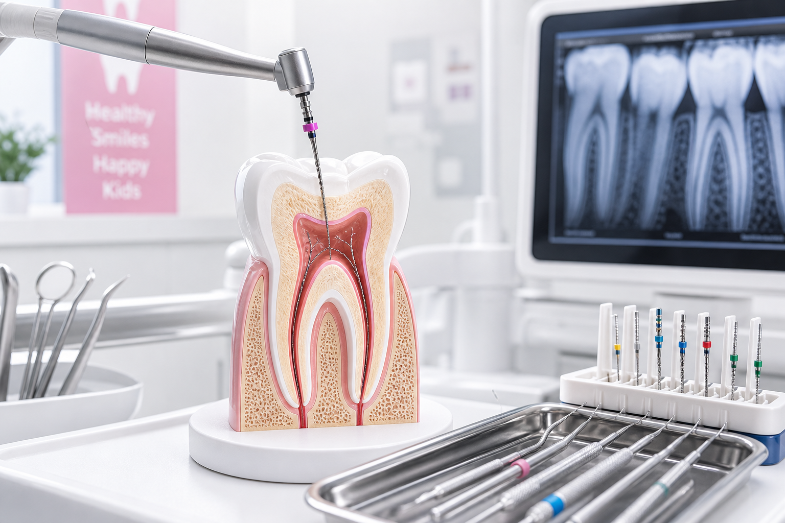 Root canal treatment for kids at Happy Family Dental Clinic